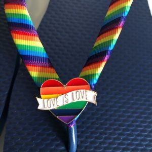 Old Navy Pride Flip Flops size 9